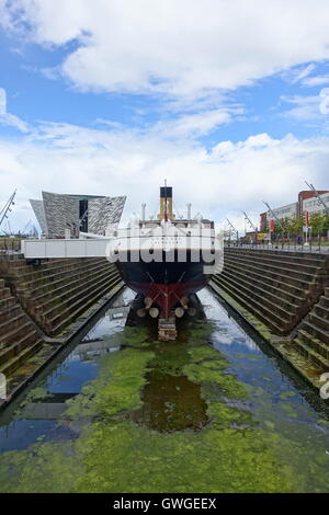 La White Star lines SS Nomadic, tendre pour le navire SS Titanic Banque D'Images