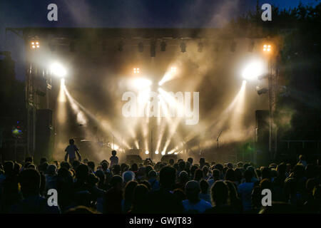 Concert de rock. Lumière,Public, France, Europe Banque D'Images