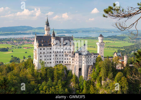 Dans le château de Neuschwanstein Hohenschwangau, Allemagne Banque D'Images