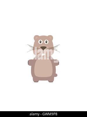 Personnage drôle hampster Illustration de Vecteur