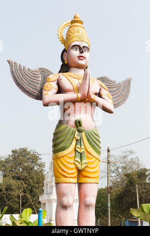 Dieu indien Garuda Anantha Padmanabha Swamy statue au Temple à Ananthagiri Hills Banque D'Images