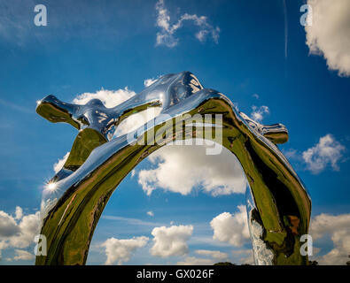 Bassin, 2008. Sculpture de l'artiste suisse pas vitale, au Yorkshire Sculpture Park, près de Wakefield, Angleterre, Royaume-Uni.. Banque D'Images