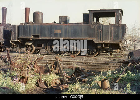 Une autre classe Z Grec 2-6-0T déversés en Pirgos sur le Péloponnèse. En plus d'être délicieusement français,... Banque D'Images