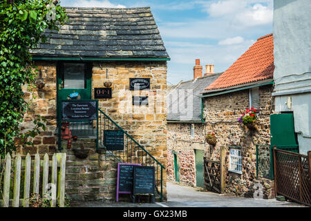 Maisons boutiques Wentworth l'Angleterre rurale Ray Boswell Banque D'Images