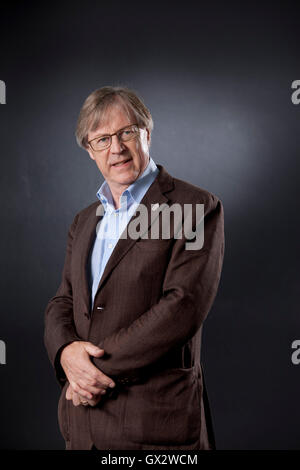 Paul Cartledge, l'historien britannique et ancien universitaire, à l'Edinburgh International Book Festival. Edimbourg, Ecosse. 23 août 2016 Banque D'Images