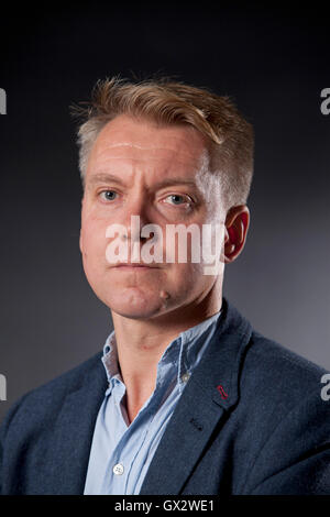 Anthony J. Cartwright, le romancier britannique, à l'Edinburgh International Book Festival. Edimbourg, Ecosse. 23 août 2016 Banque D'Images