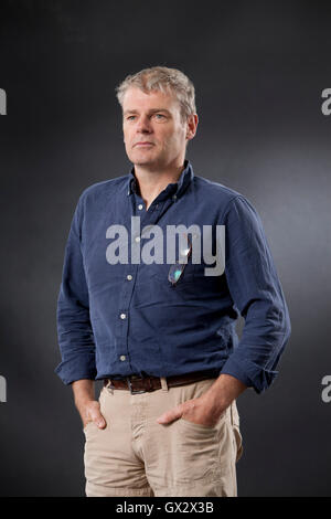 Mark Haddon, le romancier anglais, à l'Edinburgh International Book Festival. Edimbourg, Ecosse. 23 août 2016 Banque D'Images