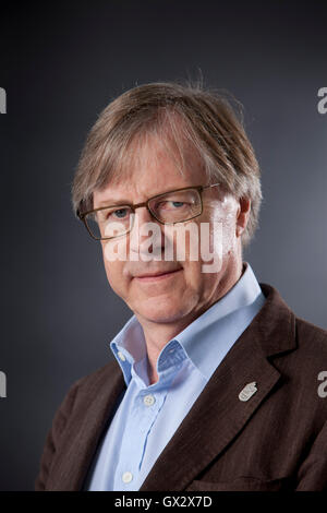 Paul Cartledge, l'historien britannique et ancien universitaire, à l'Edinburgh International Book Festival. Edimbourg, Ecosse. 23 août 2016 Banque D'Images