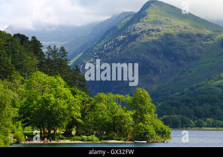 Llanberis Lake, galles, Banque D'Images