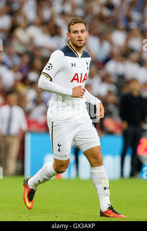 Londres, Royaume-Uni. 14Th Sep 2016. Vincent Janssen (Tottenham) Football/soccer : Vincent Janssen de Tottenham Hotspur lors de la phase de groupes de la Ligue des Champions match entre Tottenham Hotspur et que Monaco au stade de Wembley à Londres, Angleterre . Credit : AFLO/Alamy Live News Banque D'Images