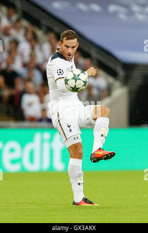 Londres, Royaume-Uni. 14Th Sep 2016. Vincent Janssen (Tottenham) Football/soccer : Vincent Janssen de Tottenham Hotspur lors de la phase de groupes de la Ligue des Champions match entre Tottenham Hotspur et que Monaco au stade de Wembley à Londres, Angleterre . Credit : AFLO/Alamy Live News Banque D'Images