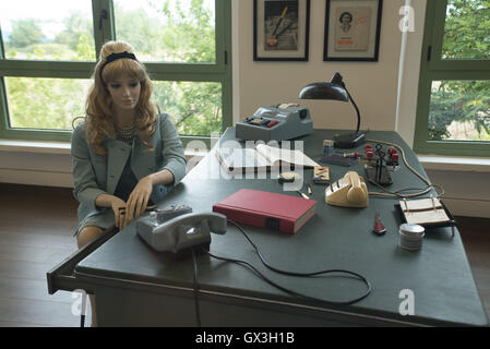 Turin, Piémont, Italie. 15 Sep, 2016. Turin, Italie - 15 septembre 2016 : Inauguration du Musée livre de Turin à la société Aurora le 15 septembre 2016 à Turin, Italie © Stefano Guidi/ZUMA/Alamy Fil Live News Banque D'Images