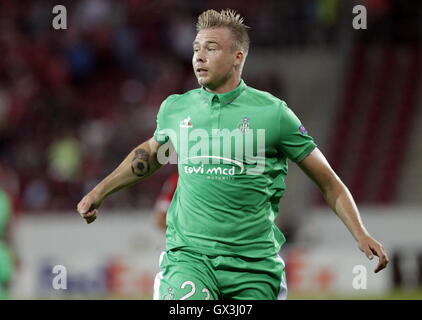 Mainz, Allemagne. 15 Sep, 2016. L'UEFA Europa Leage Mayence Football contre St Etienne. Alexander S&# xf8;derlund en action : Action Crédit Plus Sport/Alamy Live News Banque D'Images