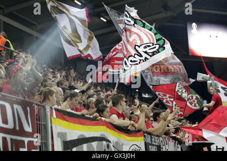 Mainz, Allemagne. 15 Sep, 2016. L'UEFA Europa Leage Mayence Football contre St Etienne. Les partisans de Mayence : Action Crédit Plus Sport/Alamy Live News Banque D'Images