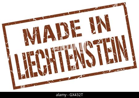 Faite au Liechtenstein stamp Illustration de Vecteur