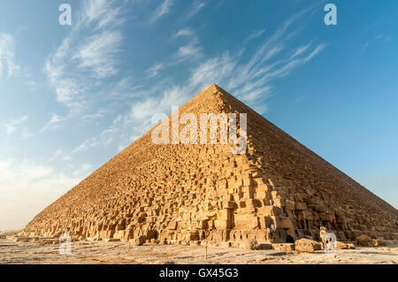 Grande Pyramide de Khufu (CHEOPS), Nécropole de Gizeh, près du Caire, Egypte Banque D'Images