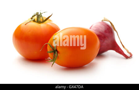 Légumes frais sur fond blanc dans closeup Banque D'Images