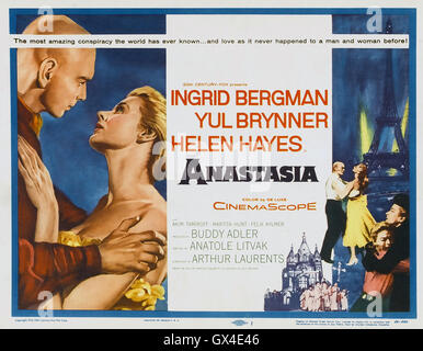ANASTASIA 1956 20th Century Fox Film avec Ingrid Bergman et Yul Brynner Banque D'Images
