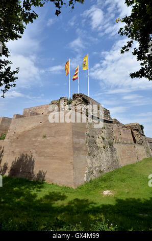 La citadelle de Roses, ou Rosas, située sur la Costa Brava au nord-est de la Catalogne en Espagne Banque D'Images