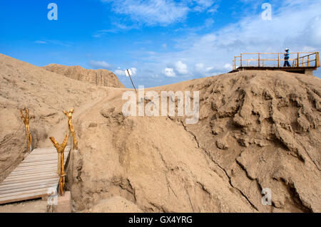 Les Tombes royales du seigneur de Sipan, Huaca Rajada, Lambayeque, Chiclayo, Pérou Banque D'Images