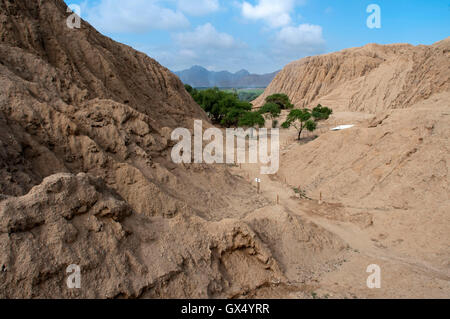 Les Tombes royales du seigneur de Sipan, Huaca Rajada, Lambayeque, Chiclayo, Pérou Banque D'Images