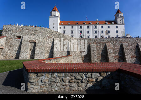 Le château de Bratislava, Slovaquie Banque D'Images