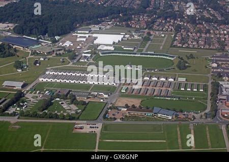 Vue aérienne de Harrogate, Yorkshire, UK Showground Banque D'Images