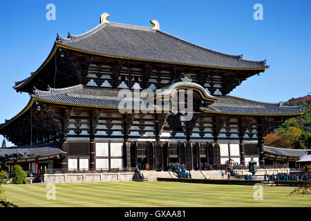 Le Japon, l'île de Honshu, Kansai, Nara, Temple Todai-ji. Banque D'Images