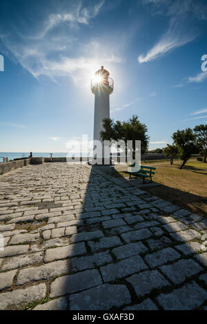 Phare de St Martin en Ré, Île de Ré, Poitou Charente, France, Union européenne, Europe Banque D'Images