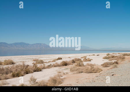 Vue paysage, Salton Sea, en Californie , USA Banque D'Images