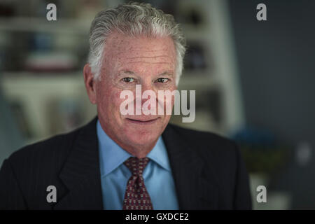 Portrait de grey haired senior businessman in office Banque D'Images