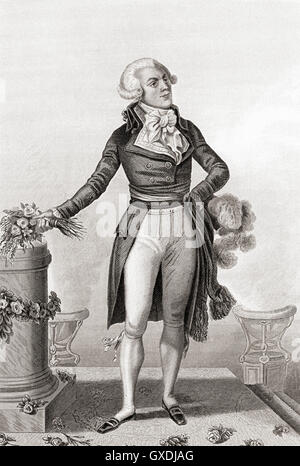 Maximilien François Marie Isidore de Robespierre, 1758 - 1794. Avocat et homme politique français. Banque D'Images