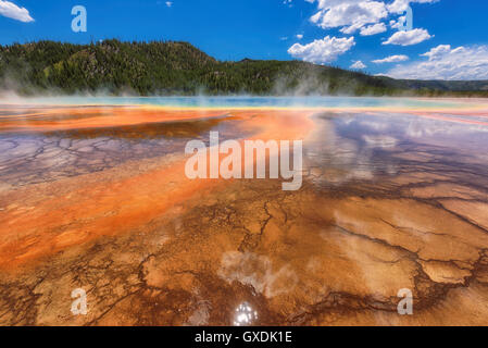Grand Prismatic Spring in Yellowstone National Park Banque D'Images