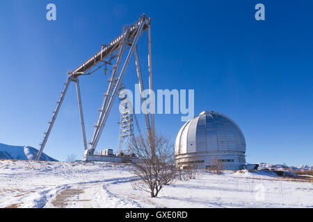 Observatoire astrophysique spécial de l'Académie des sciences de Russie situé en zone de montagne (Caucase, Russie) en altitude 2000 m Banque D'Images