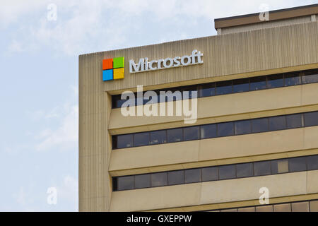 Indianapolis - Circa Mai 2016 : Microsoft Midwest District je siège Banque D'Images