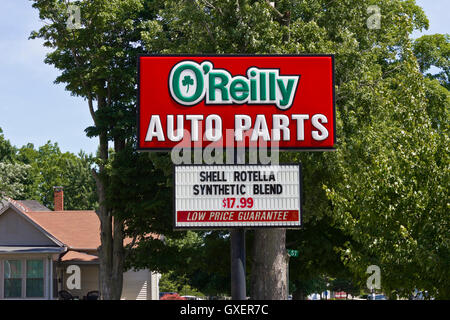 Logansport, en juin 2016 - Circa : O'Reily Magasin de Pièces d'automobile. O'Reily est un détaillant et grossiste de pièces automobiles III Banque D'Images