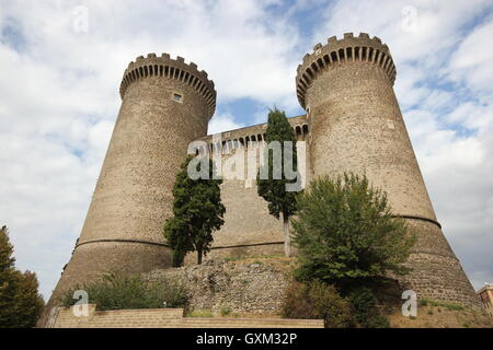 Rocca Pia, le château de Tivoli, Italie, il Castello di Tivoli, tourisme, villes d'art, l'histoire Banque D'Images