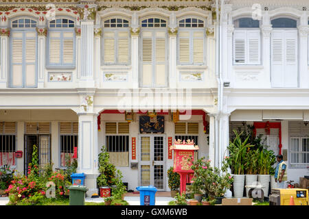 La fin des maisons de style boutique de Joo Chiat de Singapour Banque D'Images