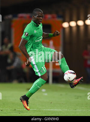 Mainz, Allemagne. 15 Sep, 2016. Le Florentin Pogba Saint-Etienne en action au cours de l'UEFA Europa League Groupe C match de foot entre 1. FSV Mainz 05 et AS Saint-Etienne dans l'arène d'Opel à Mainz, Allemagne, 15 septembre 2016. Photo : Arne Dedert/dpa/Alamy Live News Banque D'Images