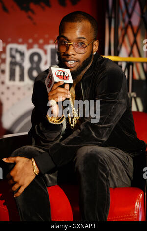 Fort Lauderdale, FL, USA. 16 Sep, 2016. Tory Lanez Station de radio 103,5 visites le battre le 16 septembre 2016 à Fort Lauderdale, en Floride. Credit : Mpi04/media/Alamy Punch Live News Banque D'Images