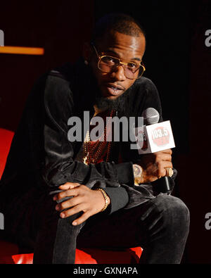 Fort Lauderdale, FL, USA. 16 Sep, 2016. Tory Lanez Station de radio 103,5 visites le battre le 16 septembre 2016 à Fort Lauderdale, en Floride. Credit : Mpi04/media/Alamy Punch Live News Banque D'Images