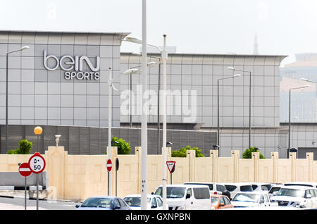 Siège de beIN sports sport channel à Doha, Qatar Banque D'Images