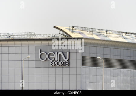 Siège de beIN sports sport channel à Doha, Qatar Banque D'Images