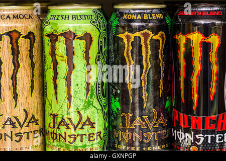 Indianapolis - Circa Août 2016 : Monster Beverage Display IV Banque D'Images