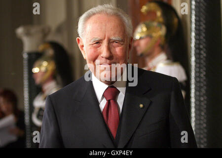 Carlo Azeglio Ciampi Rome Photos Archives 16 septembre 2016 l'ancien président de la République italienne, Carlo Azeglio Ciampi, Banque D'Images