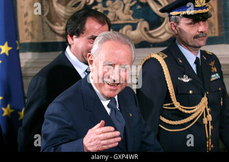 Carlo Azeglio Ciampi Rome Photos Archives 16 septembre 2016 l'ancien président de la République italienne, Carlo Azeglio Ciampi, Banque D'Images