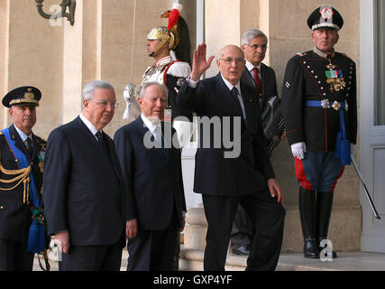 Carlo Azeglio Ciampi Rome Photos Archives 16 septembre 2016 l'ancien président de la République italienne, Carlo Azeglio Ciampi, Banque D'Images