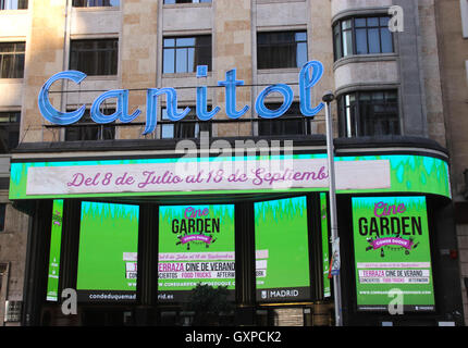 Cinéma Capitol Gran Via Madrid Espagne Banque D'Images