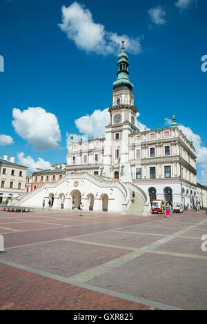 Towna Hall sur place du marché, dans la voïvodie de Lublin, Lublin, Pologne Banque D'Images