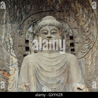 Grottes de Longmen à Luoyang, province du Henan, Chine. 09-Sep-2016 Banque D'Images